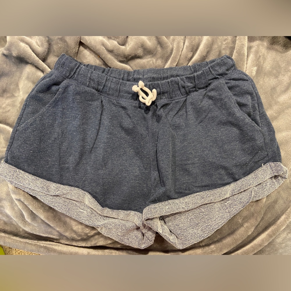 Blue sweat shorts